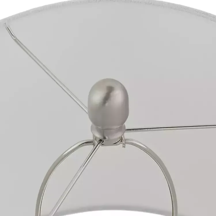 Table Lamps-Kirklands Home Antique Textured Glass Luxuria Table Lamp Silver