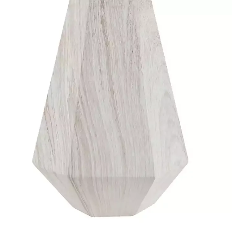 Table Lamps-Kirklands Home washed Wood Flynn Table Lamp White