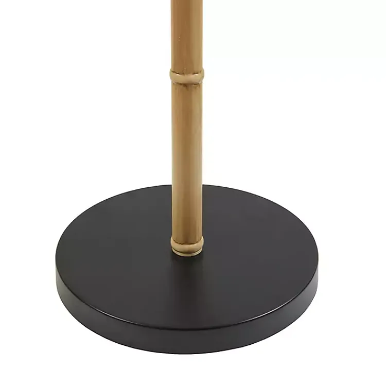 Floor Lamps-Kirklands Home Nassau Bamboo Martha Stewart Floor Lamp Black