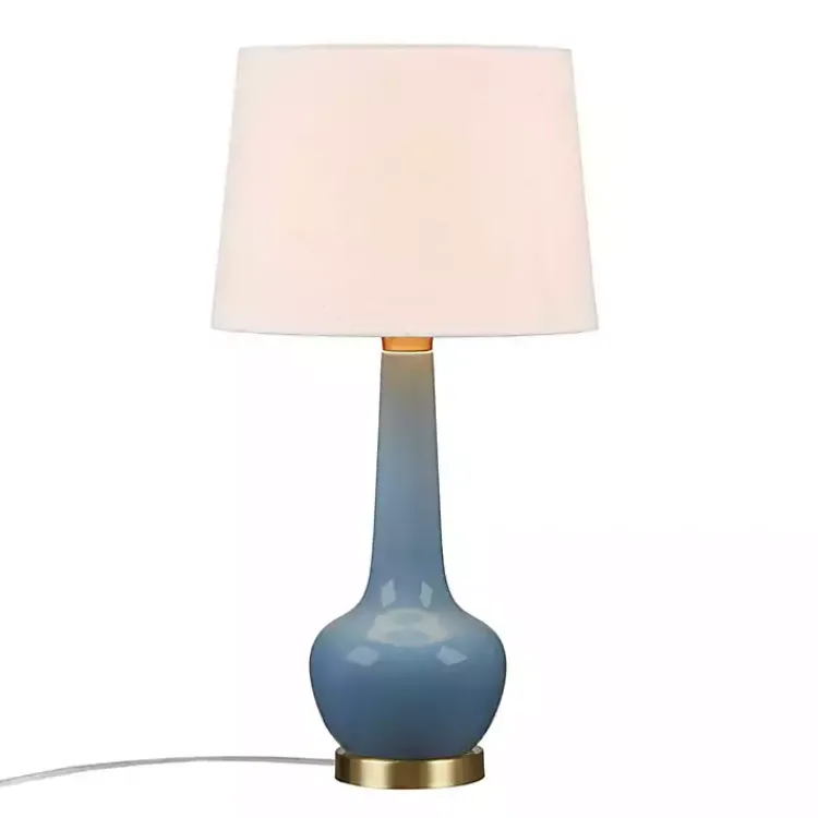 Table Lamps-Kirklands Home Ceramic Zazie Table Lamp Blue