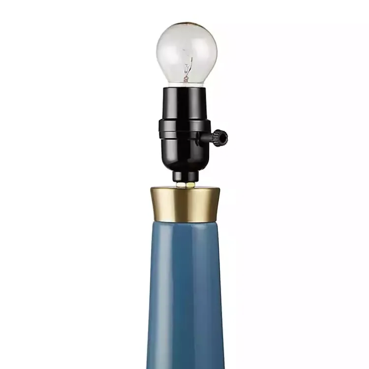Table Lamps-Kirklands Home Ceramic Zazie Table Lamp Blue