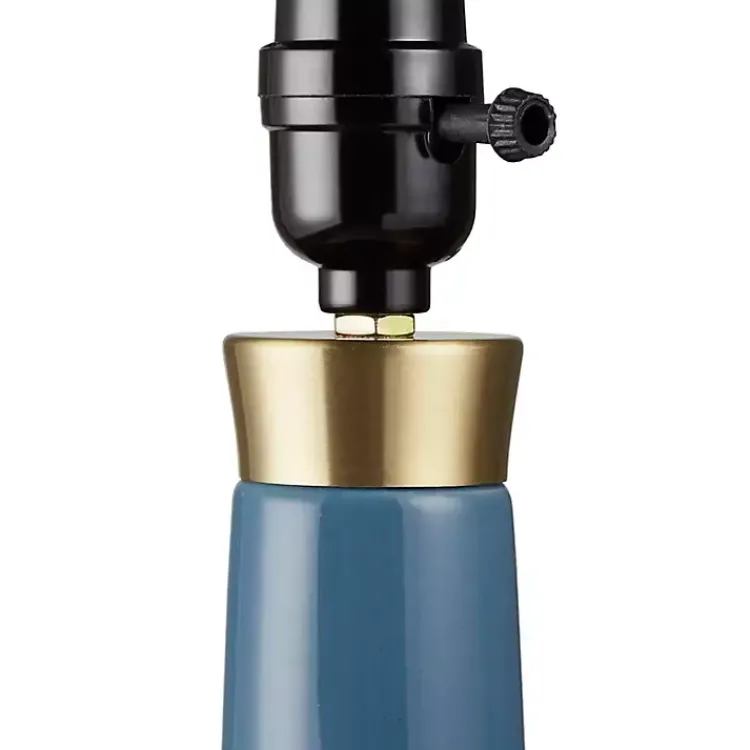 Table Lamps-Kirklands Home Ceramic Zazie Table Lamp Blue