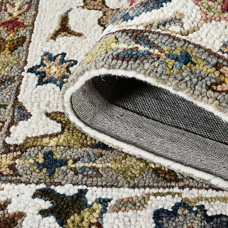 Area Rugs-Kirklands Home Jackson Ivory Hand-Tufted Area Rug, 5x7