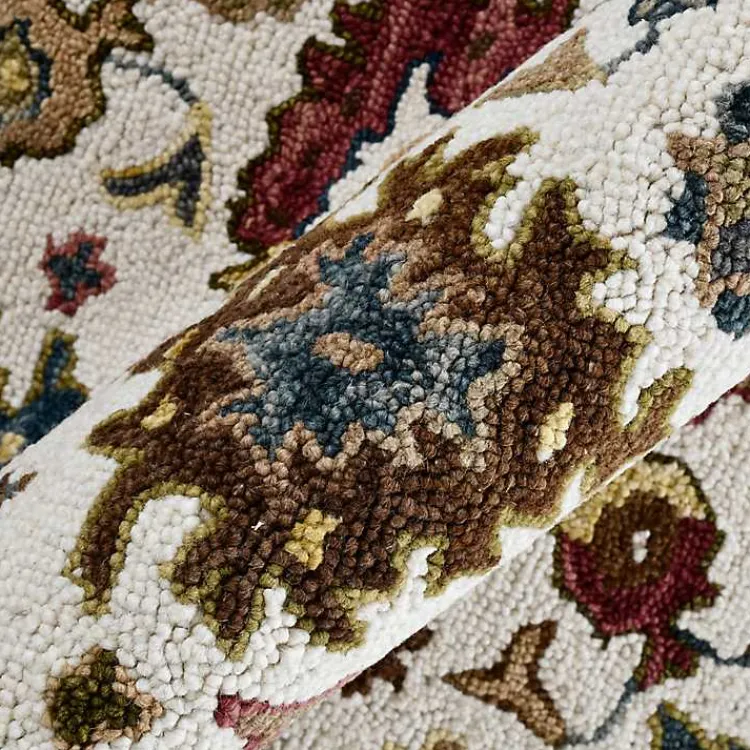 Area Rugs-Kirklands Home Jackson Ivory Hand-Tufted Area Rug, 5x7