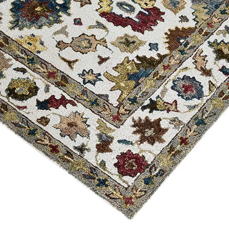 Area Rugs-Kirklands Home Jackson Ivory Hand-Tufted Area Rug, 8x10