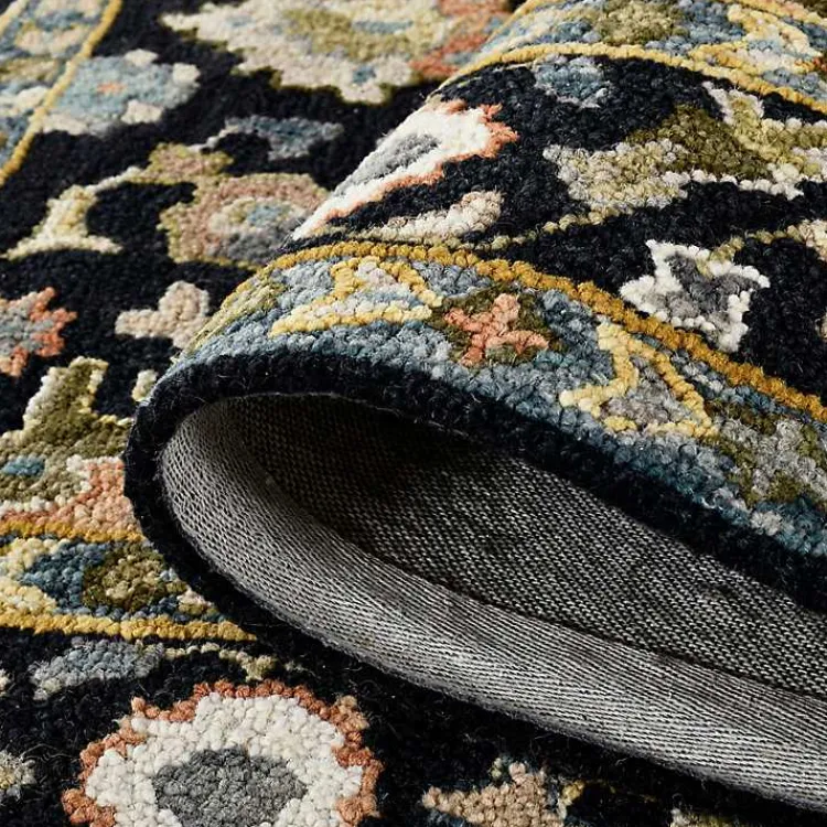 Area Rugs-Kirklands Home Jackson Black Hand-Tufted Area Rug, 8x10