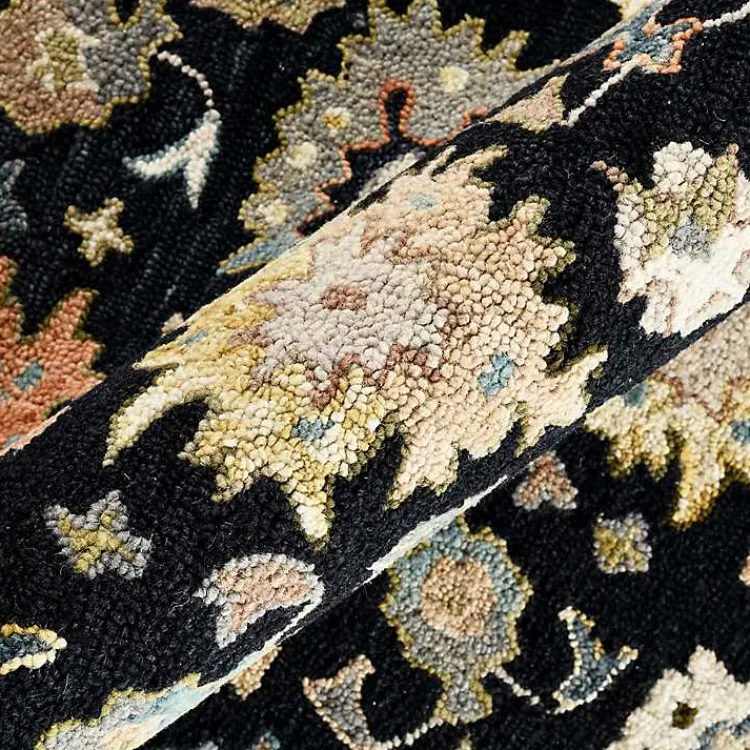 Area Rugs-Kirklands Home Jackson Black Hand-Tufted Area Rug, 8x10