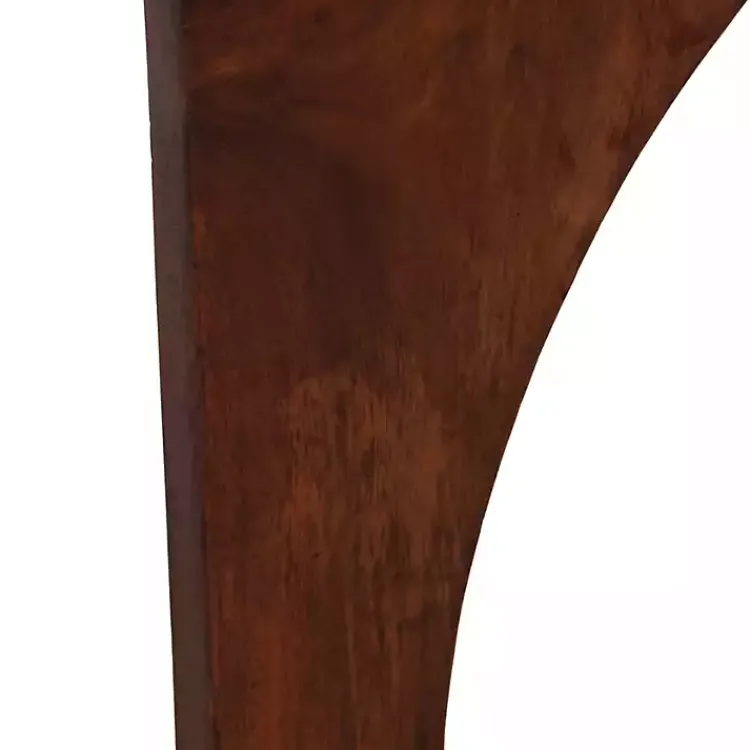 Accent & End Tables-Kirklands Home Walnut Cut-Out Round Accent Table Brown