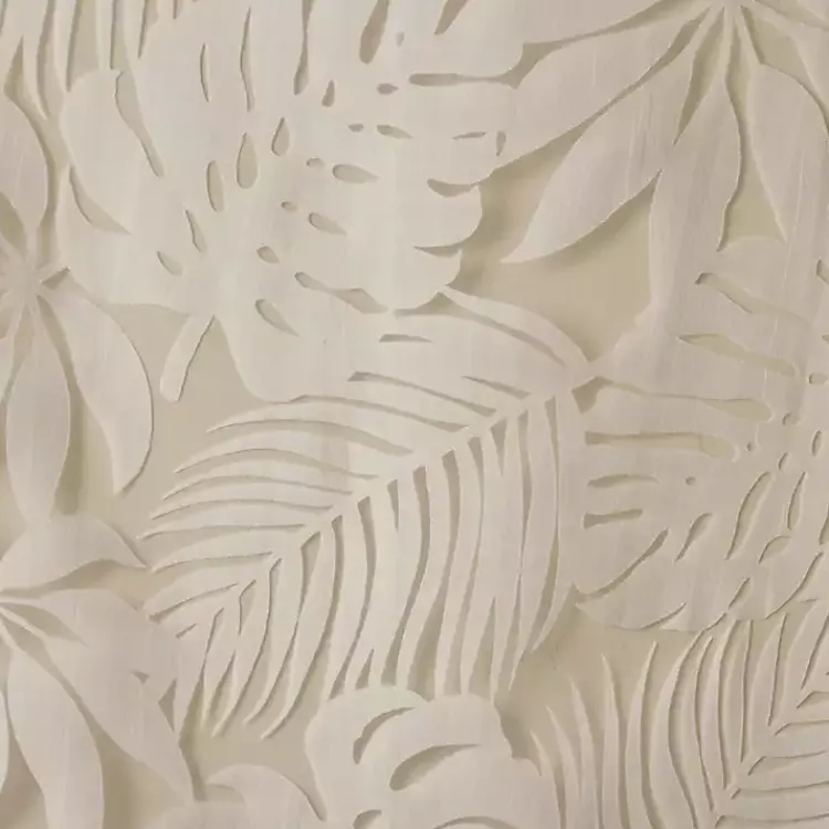 Curtains & Drapes-Kirklands Home Leilani Palm Leaf Curtain Panel, 84 in. Tan