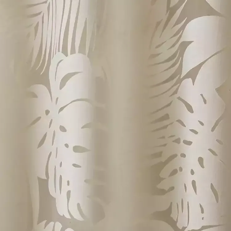 Curtains & Drapes-Kirklands Home Leilani Palm Leaf Curtain Panel, 95 in. Tan