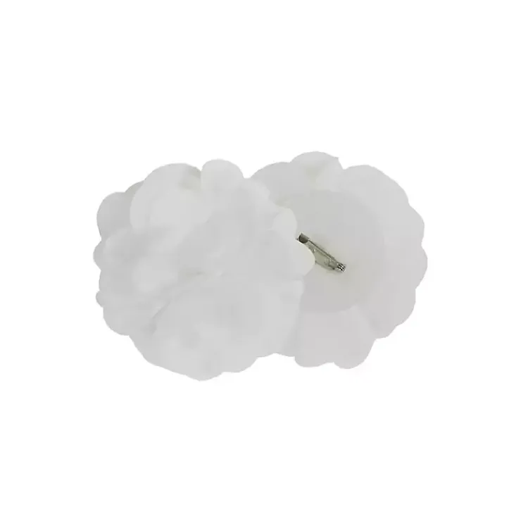 Curtains & Drapes-Kirklands Home Rosette Tab Top Curtain Panel, 95 in. White