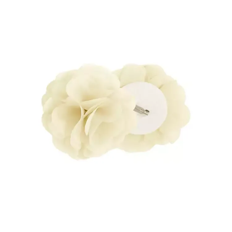 Curtains & Drapes-Kirklands Home Rosette Tab Top Curtain Panel, 84 in. Ivory