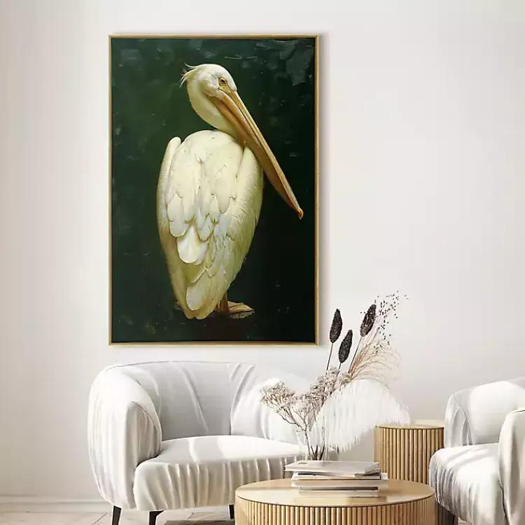 Canvas Art-Kirklands Home Royal Pelican Framed Canvas Art Print