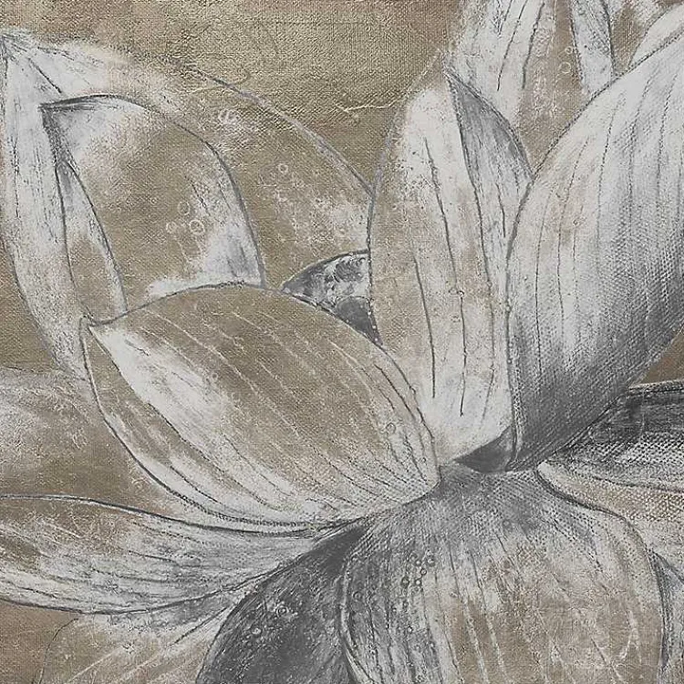 Canvas Art-Kirklands Home Lotus Blossom Framed Canvas Art Print