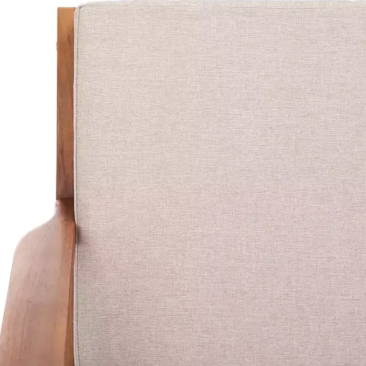 Outdoor Seating-Kirklands Home Upholstered Acacia Wood Outdoor Loveseat Gray