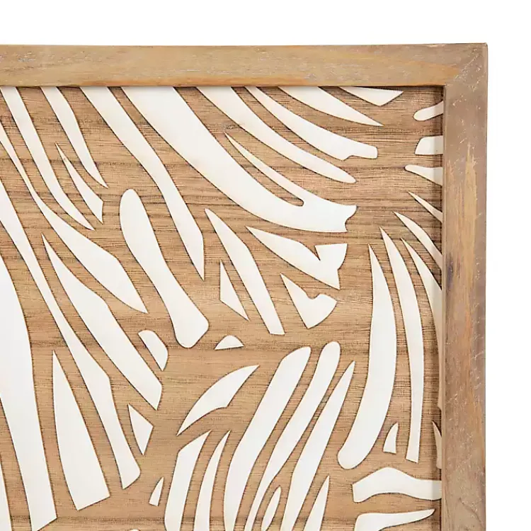 Wall Plaques-Kirklands Home White and Rustic Wood Botanical Wall Plaque