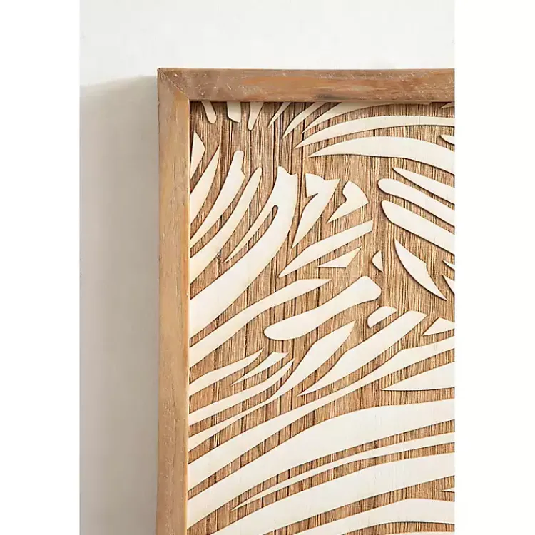 Wall Plaques-Kirklands Home White and Rustic Wood Botanical Wall Plaque