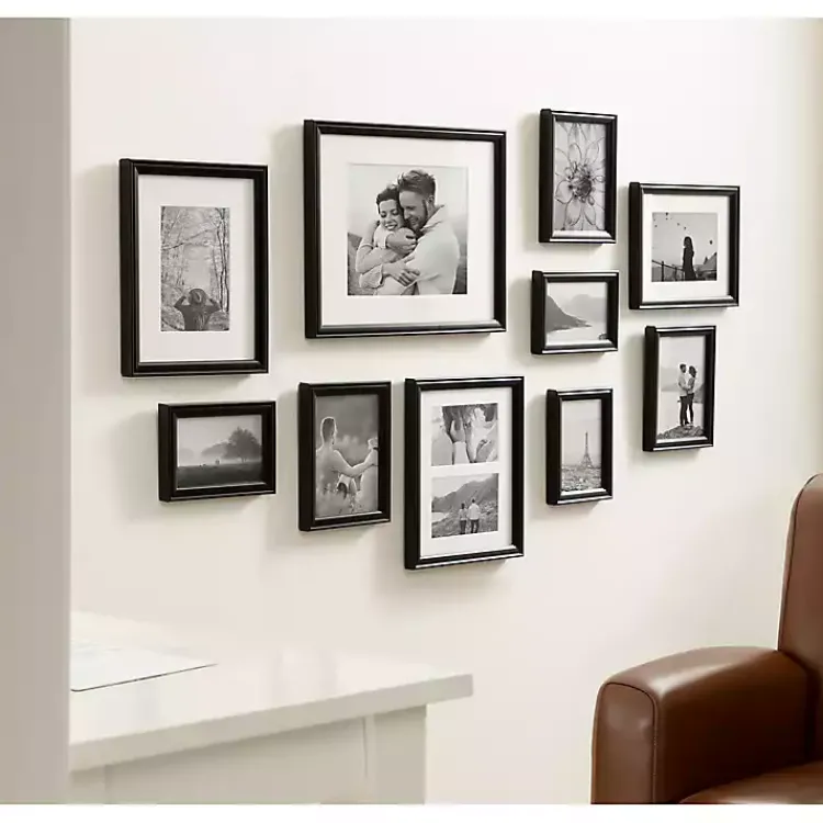 Gallery Wall Frames-Kirklands Home Glam Black 10-pc. Gallery Wall Frame Set