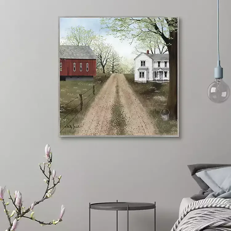 Canvas Art-Kirklands Home Warm Spring Day Framed Canvas Art Print Green