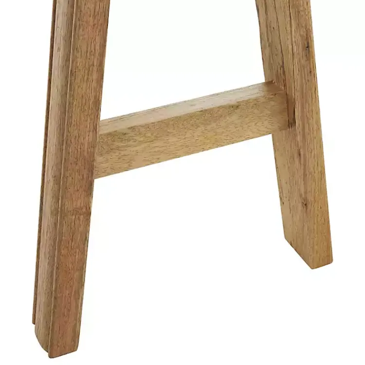 Benches & Ottomans-Kirklands Home Natural Wood Narrow Rustic Bench Brown