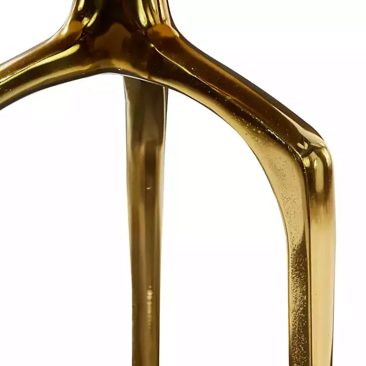 Accent & End Tables-Kirklands Home Metal Round Tripod Accent Table Gold