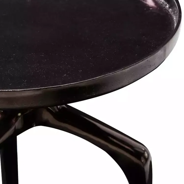 Accent & End Tables-Kirklands Home Metal Round Tripod Accent Table Black