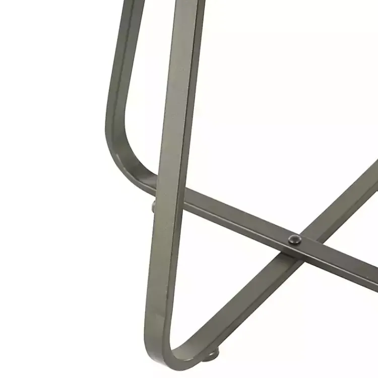 Accent & End Tables-Kirklands Home Beaded Wood Rattan Round Accent Table Brown