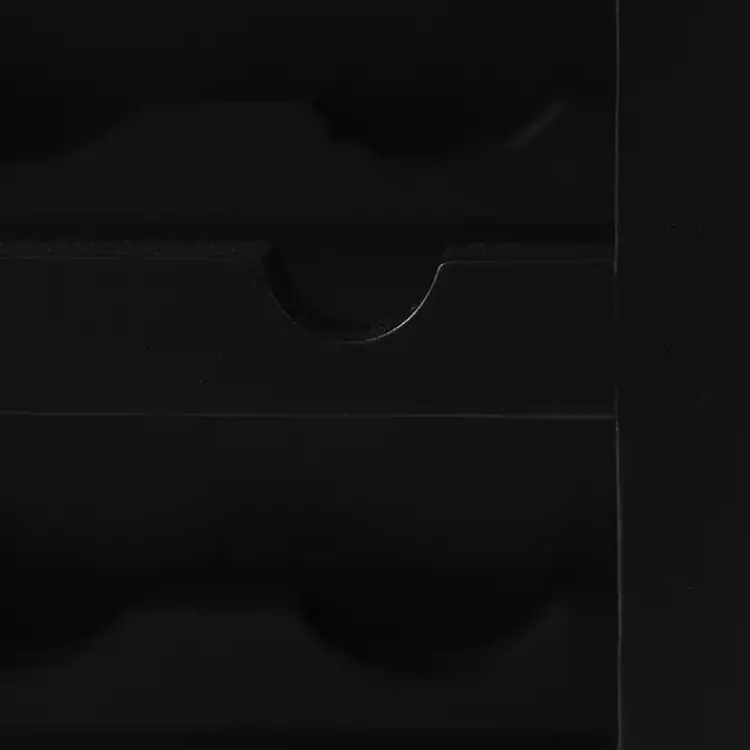 Cabinets & Sideboards-Kirklands Home Wood & Natural Rattan Wine Bottle Cabinet Black