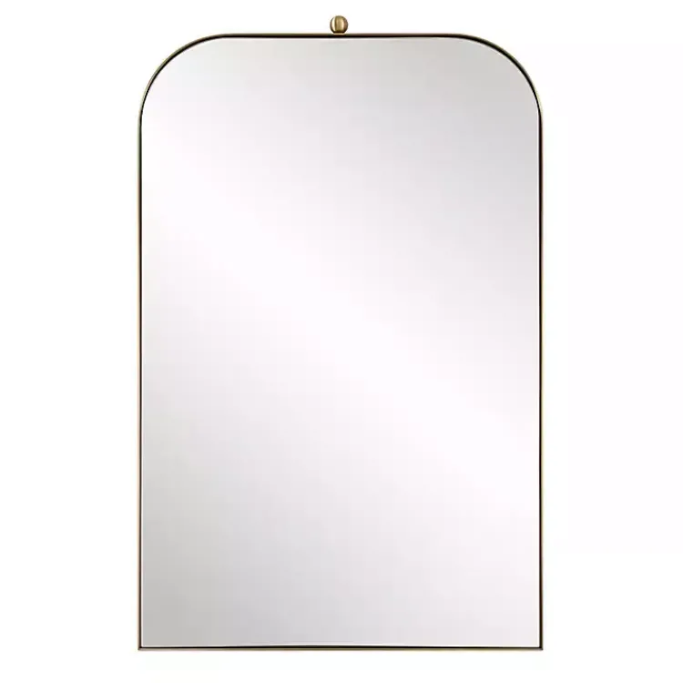 Decorative Mirrors-Kirklands Home Brass Cassidy Arch Wall Mirror