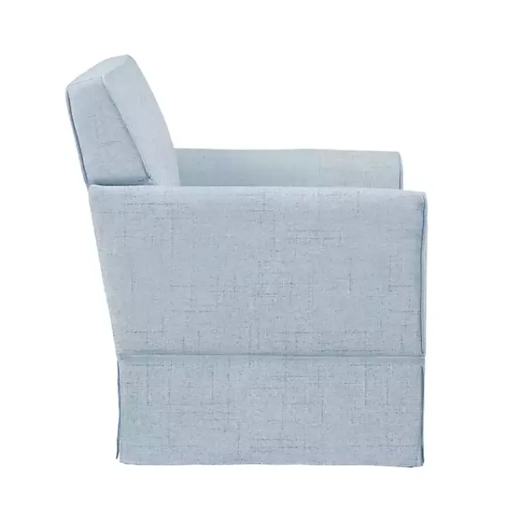 Accent Chairs-Kirklands Home Light Slipcover Armchair Blue