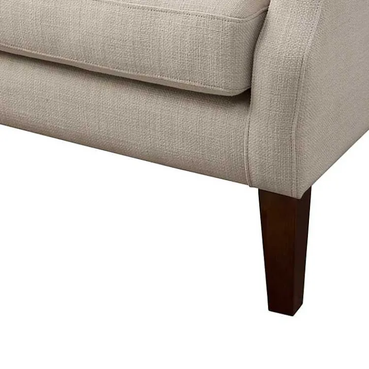 Accent Chairs-Kirklands Home Button Tufted Accent Chair Ivory