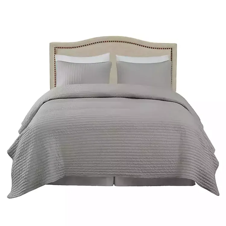 Beds & Headboards-Kirklands Home Upholstered Augusta King Headboard Tan
