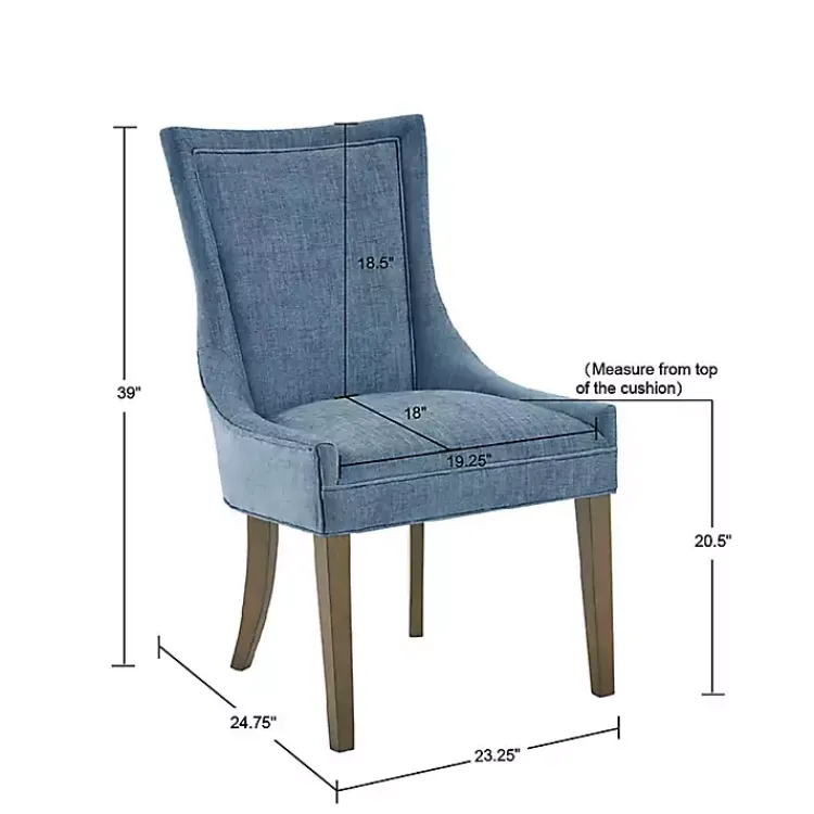 Dining Chairs-Kirklands Home Madison Park Ultra Dining Chairs, Set of 2 Blue