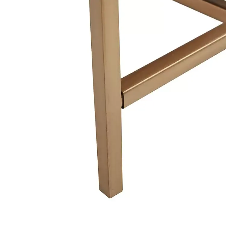 Tv Stands & Media Consoles-Kirklands Home Wood and Gold Martha Stewart Cabinet Brown