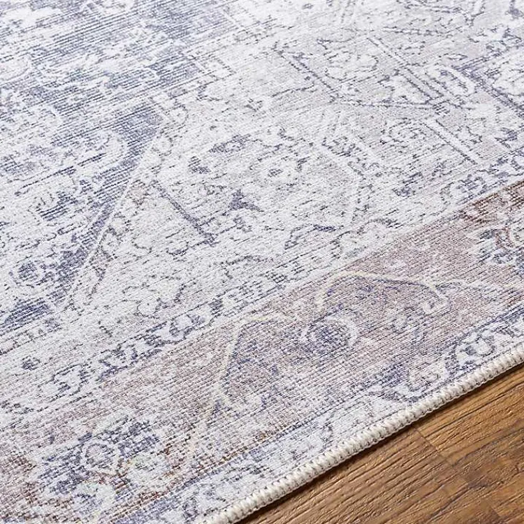 Area Rugs-Kirklands Home Amelie Navy Blue Classic Washable Area Rug, 6x9