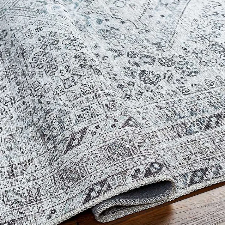 Area Rugs-Kirklands Home Traditional Washable Area Rug, 8x12 Blue