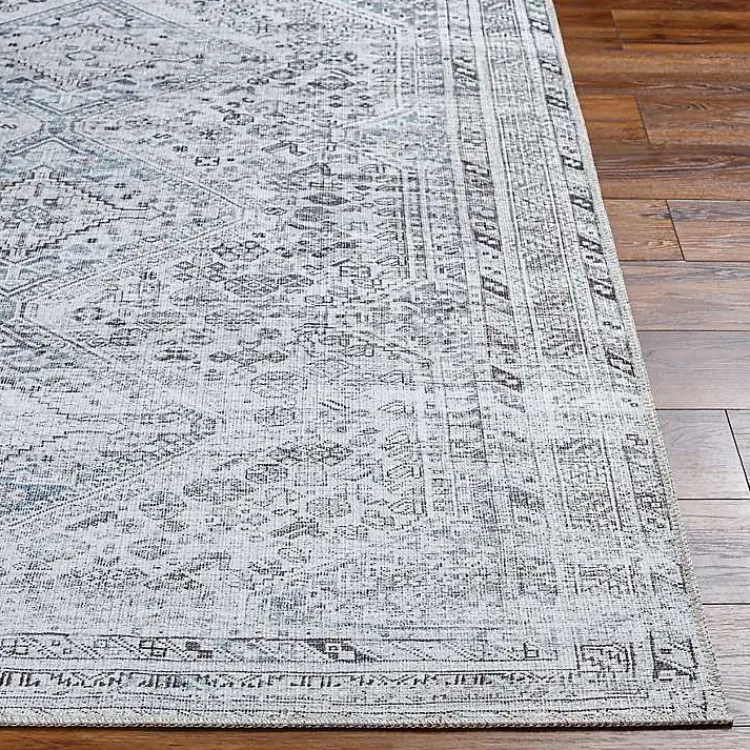 Area Rugs-Kirklands Home Traditional Washable Area Rug, 8x12 Blue