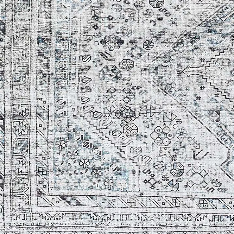 Area Rugs-Kirklands Home Traditional Washable Area Rug, 8x12 Blue