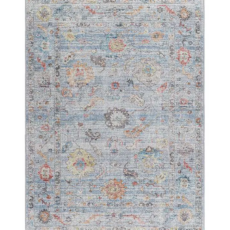 Area Rugs-Kirklands Home Boho Calhoun Washable Area Rug, 7x10 Blue