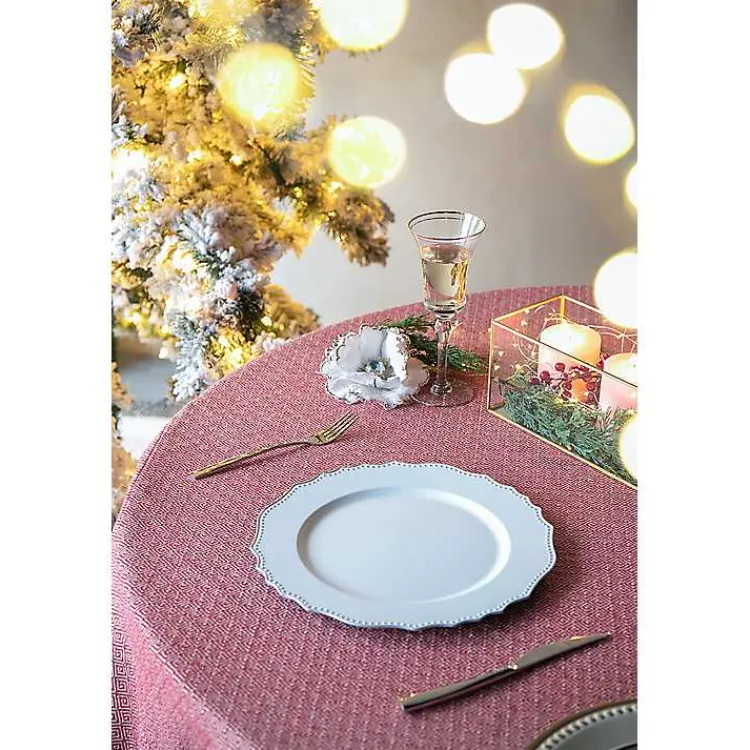 Serving & Entertaining-Kirklands Home Scalloped Beaded Rim Chargers, Set of 4 White