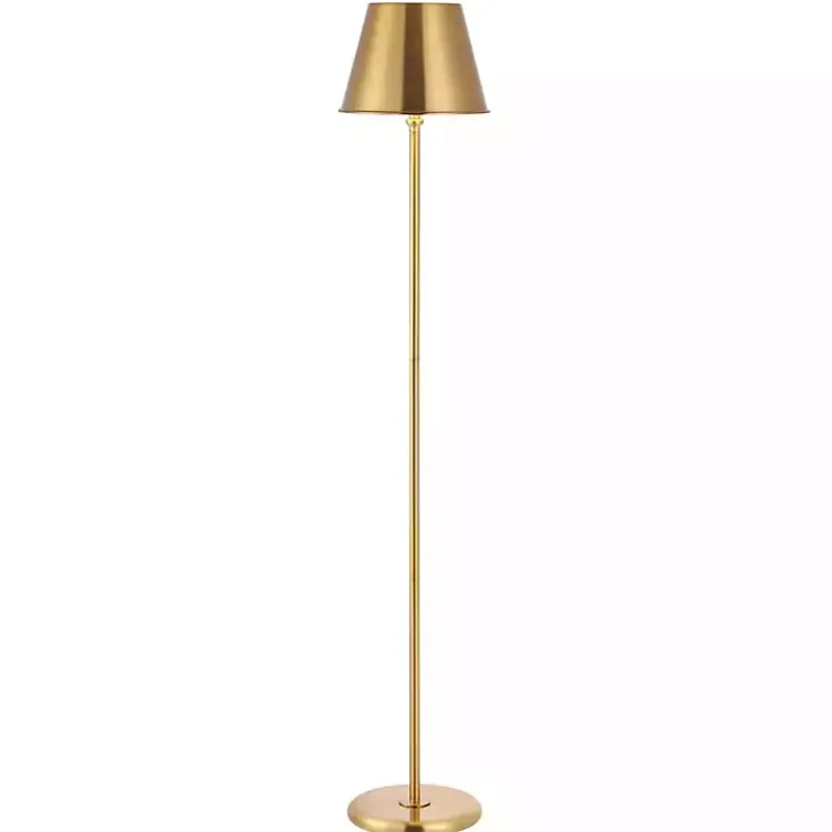 Floor Lamps-Kirklands Home Metal Asher Floor Lamp Gold