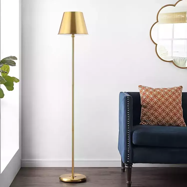 Floor Lamps-Kirklands Home Metal Asher Floor Lamp Gold