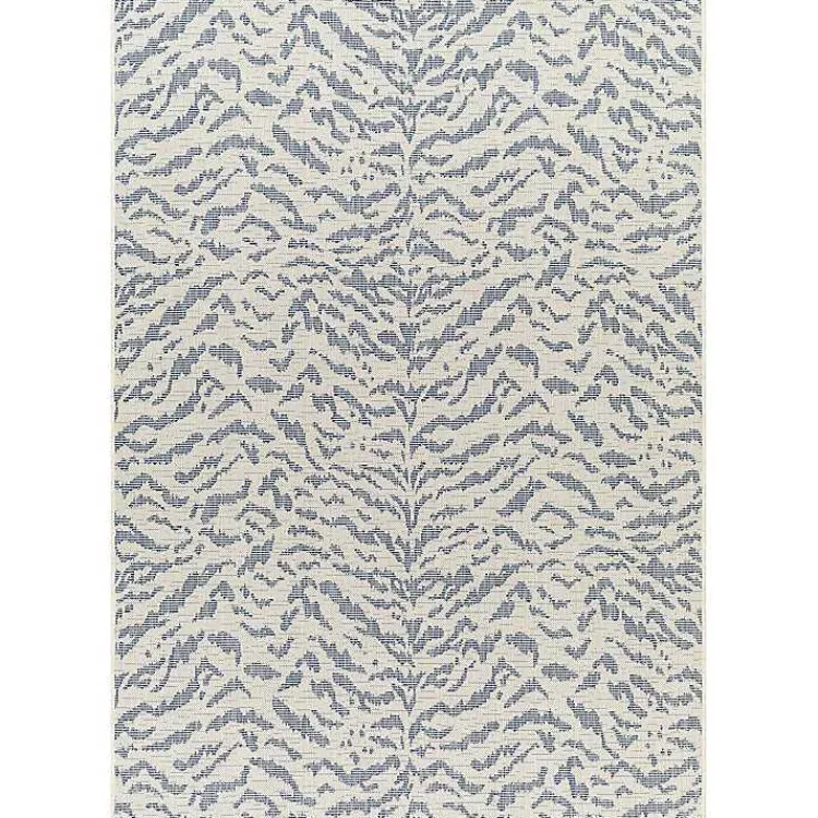 Outdoor Rugs-Kirklands Home Blue Ravello Outdoor Rug, 5x7