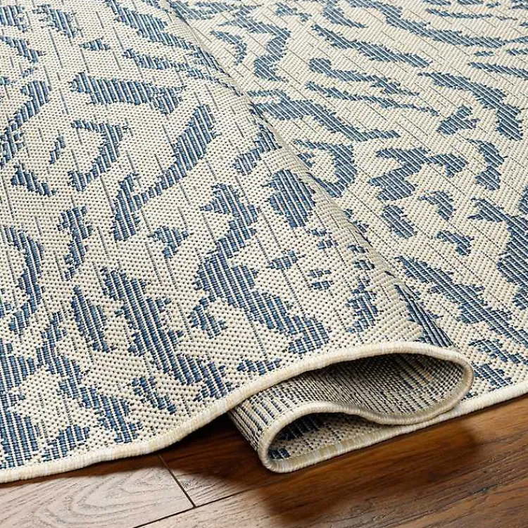 Outdoor Rugs-Kirklands Home Blue Ravello Outdoor Rug, 5x7