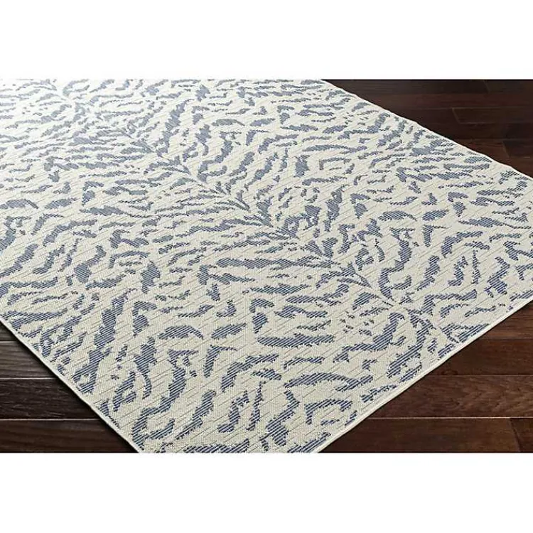 Outdoor Rugs-Kirklands Home Blue Ravello Outdoor Rug, 6x9