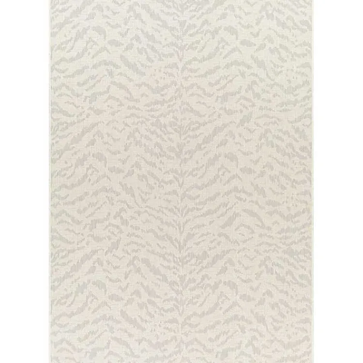 Outdoor Rugs-Kirklands Home Gray Ravello Outdoor Rug, 6x9