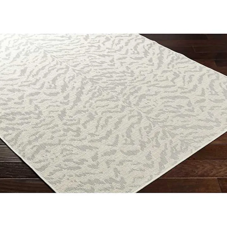 Outdoor Rugs-Kirklands Home Gray Ravello Outdoor Rug, 7x10