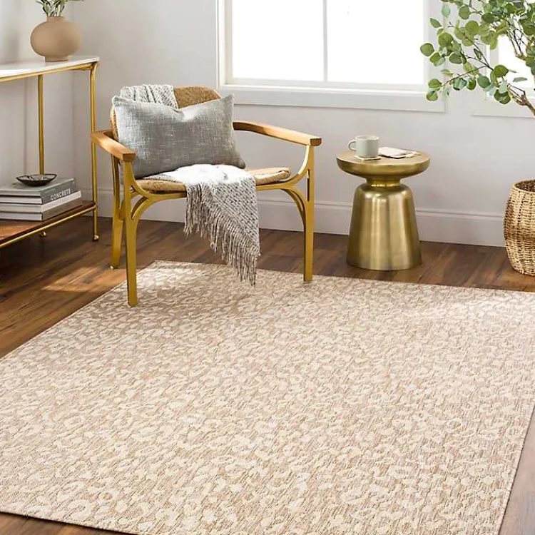 Outdoor Rugs-Kirklands Home Tan Amur Outdoor Rug, 7x10