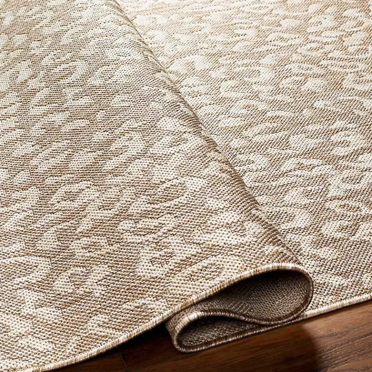 Outdoor Rugs-Kirklands Home Tan Amur Outdoor Rug, 7x10