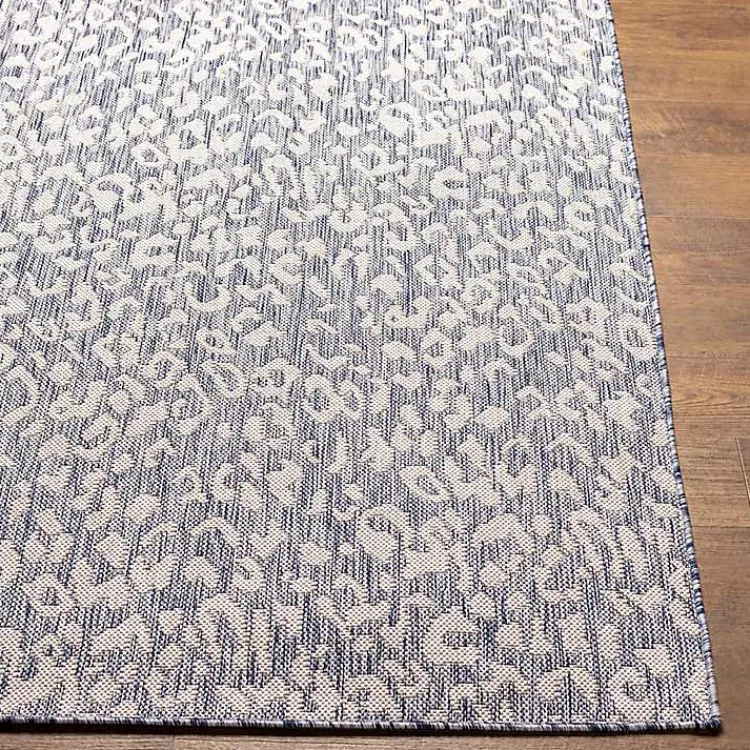 Outdoor Rugs-Kirklands Home Blue Amur Outdoor Rug, 9x12